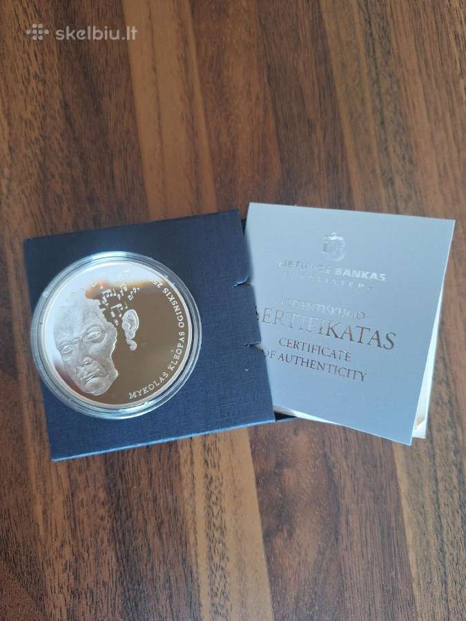Mykolo Kleopo Oginskio 20€ sidabrinė Lb moneta