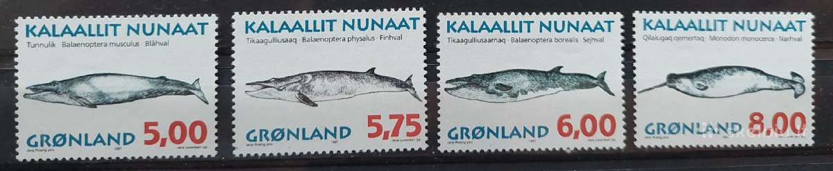 Grenlandija 1997 Banginiai, švarus, Michel 305-30