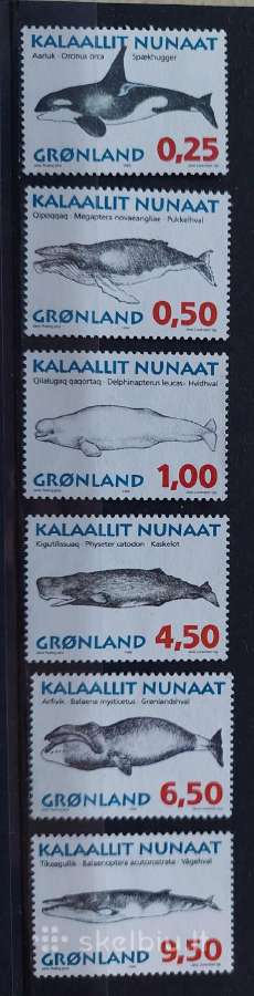 Grenlandija 1996 Banginiai, švarus, Michel 287-30