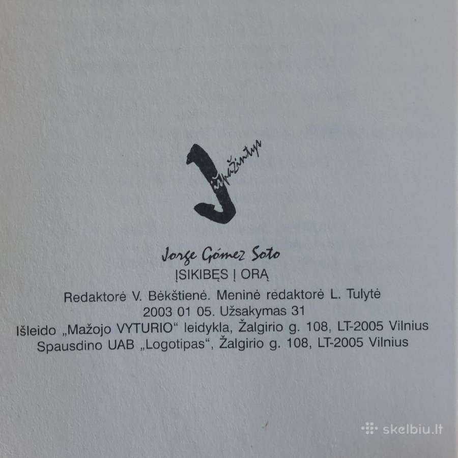 Jorge Gomez Soto - " Įsikibęs į orą ". - nuotraukos Nr. 18