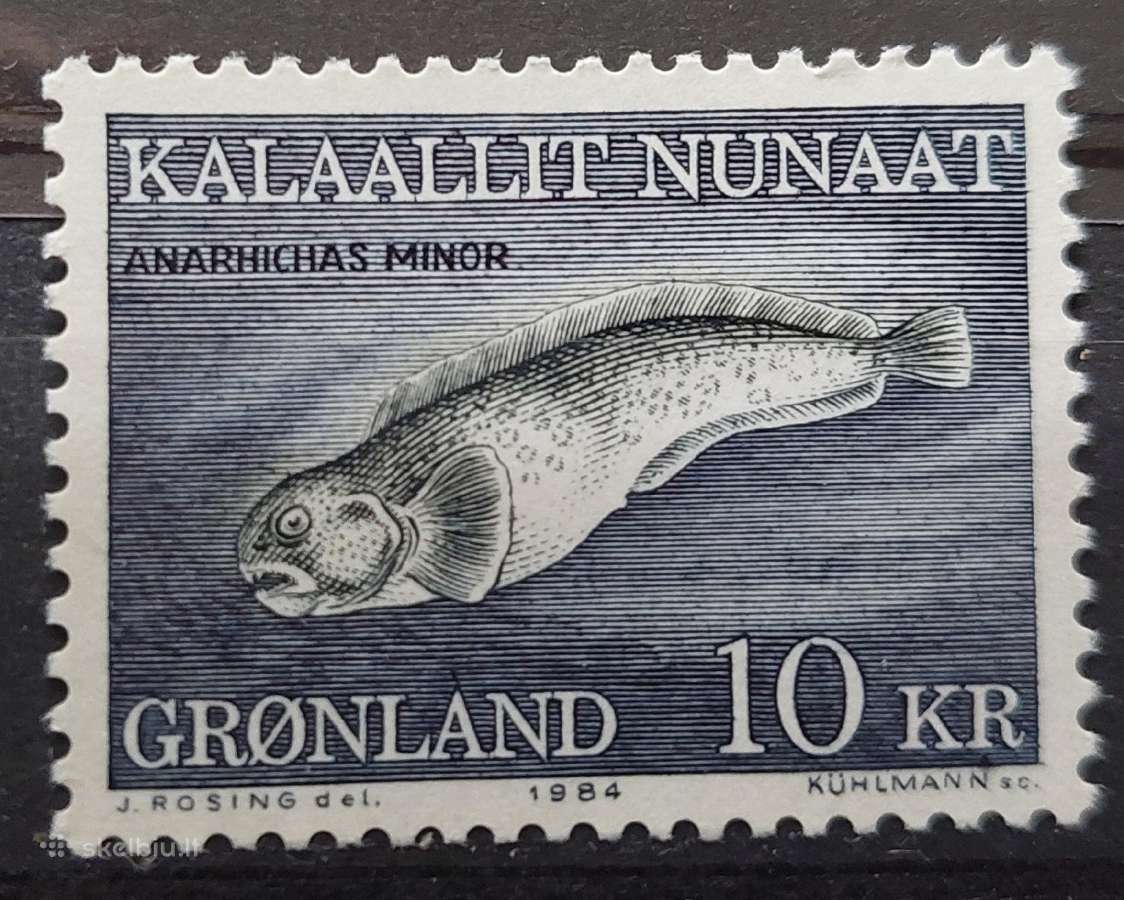 Grenlandija 1984 žuvis, švarus, Michel 154