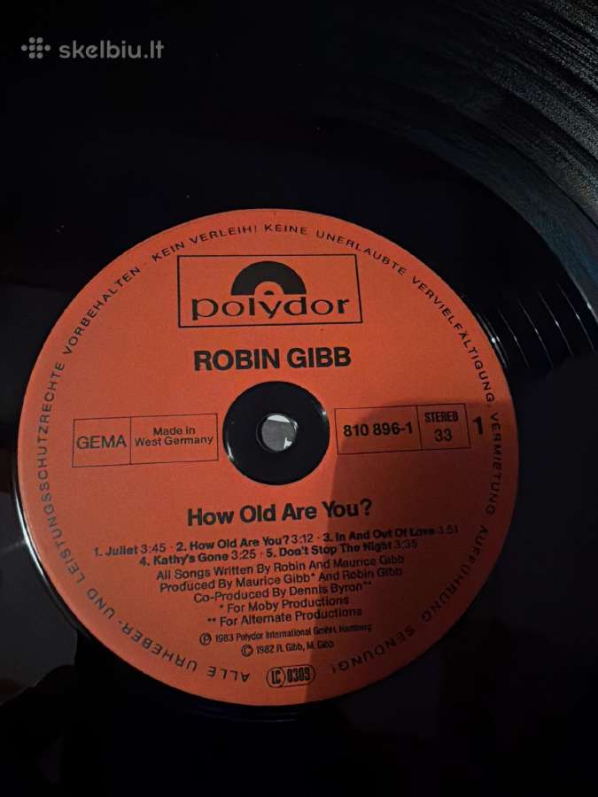 Robin Gibas ( Bee Gees) “How old are you “ - nuotraukos Nr. 6