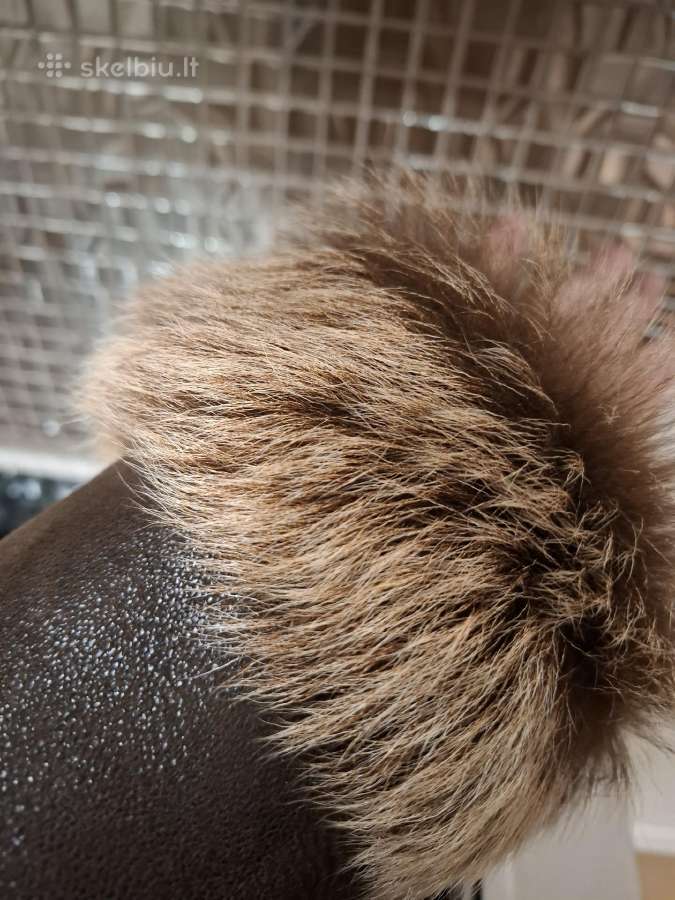 Natūralūs lamos šilti kailiniai 44/XXL - nuotraukos Nr. 9
