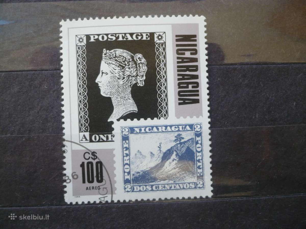 1986 m. oro paštas – Nikaragvos pašto ženklų