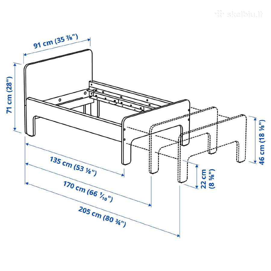 Vaikiška Ikea Släkt "auganti" lova - nuotraukos Nr. 3