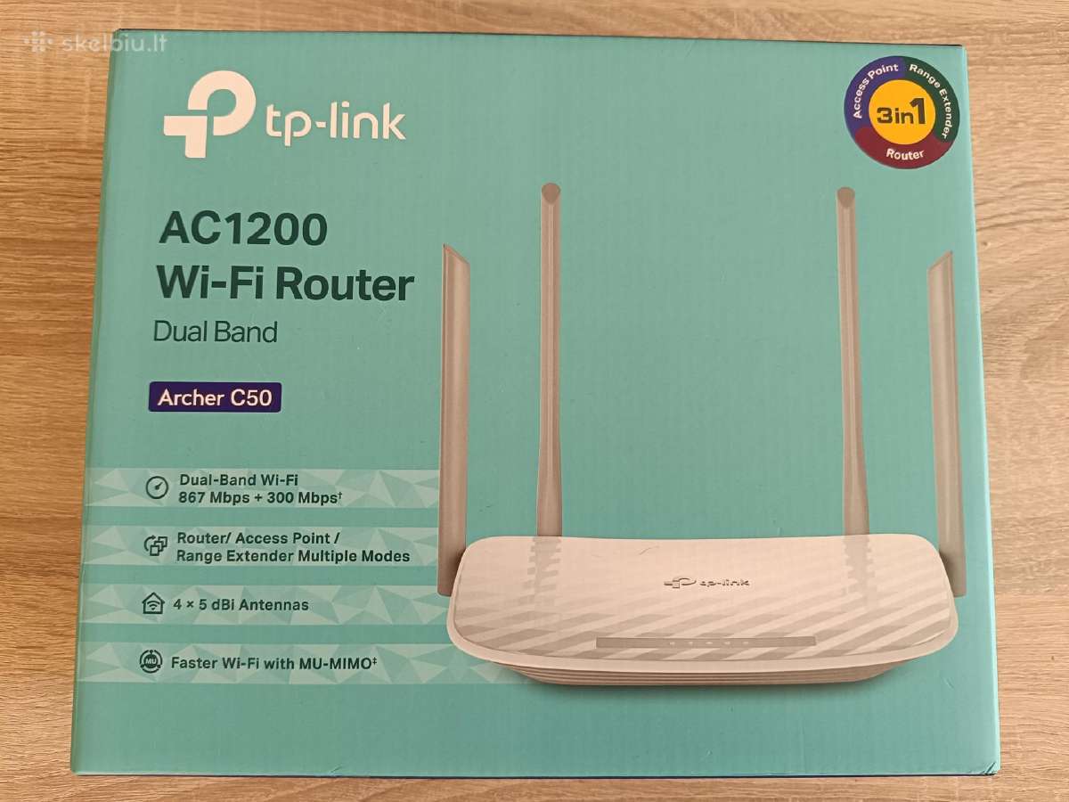 Maršrutizatorius Tp Link Ac 1200 (Naujas)
