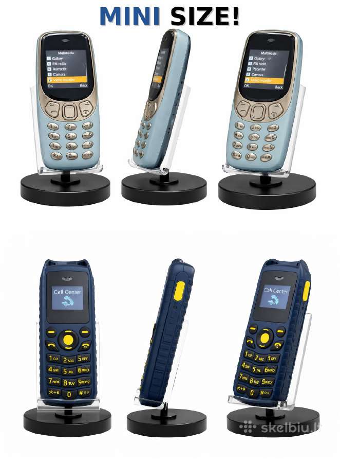 Mini telefonai, maži mobilieji tel