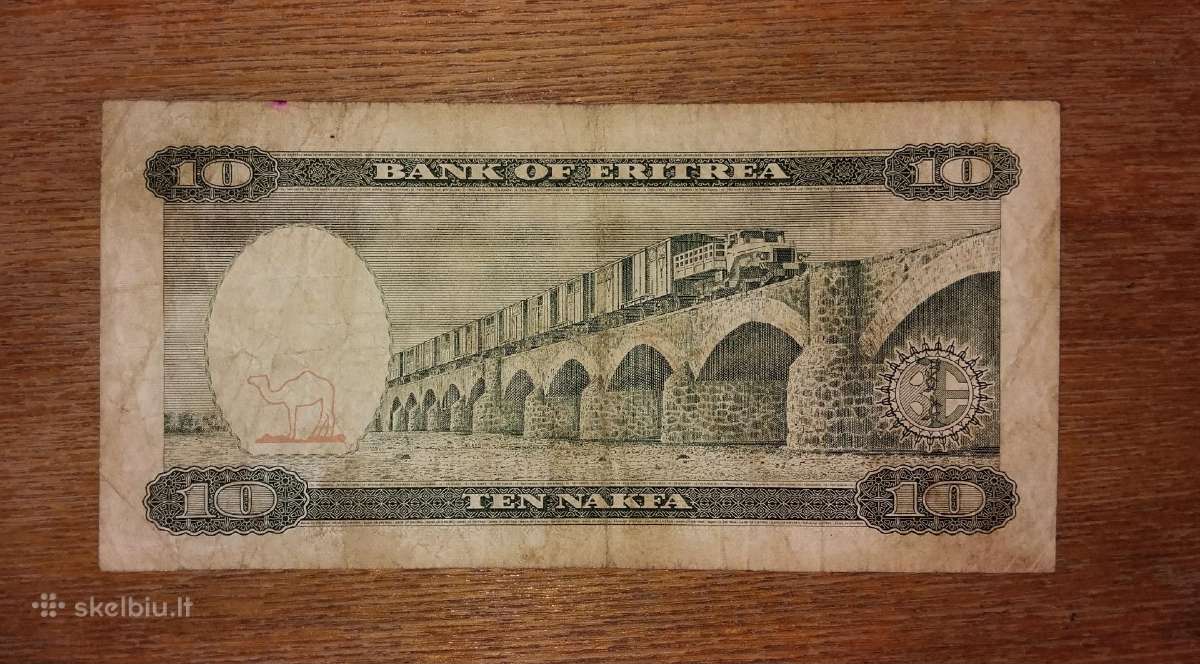 Eritrėjos 10 nakfa banknotas - nuotraukos Nr. 2