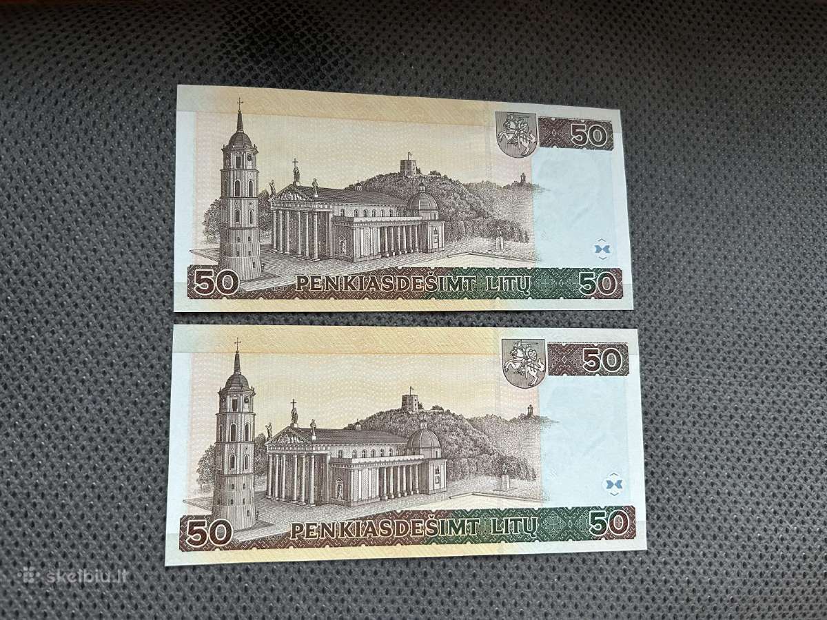2003 m. 50 litų Az serija 2 vnt. - nuotraukos Nr. 2