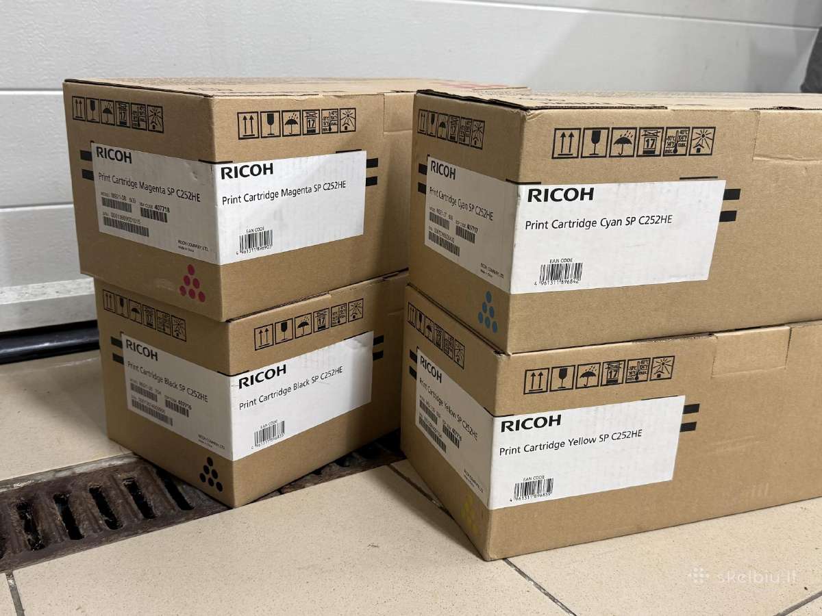 Originalios Ricoh Spausdintuvo Kapsulės Sp C525he - nuotraukos Nr. 4