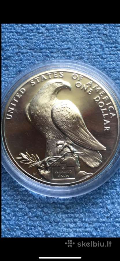 Moneta Usa 1984m. 1 dollar, sidabras(.900) - nuotraukos Nr. 2
