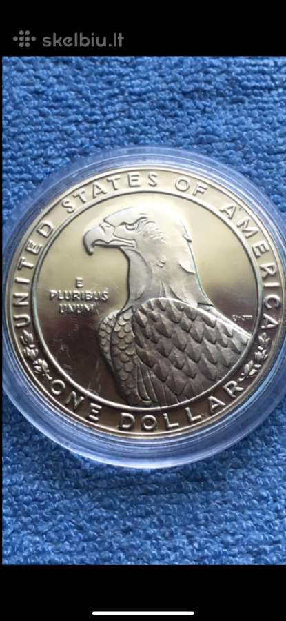 Moneta Usa 1983m. 1 dollar, sidabras(.900) - nuotraukos Nr. 2