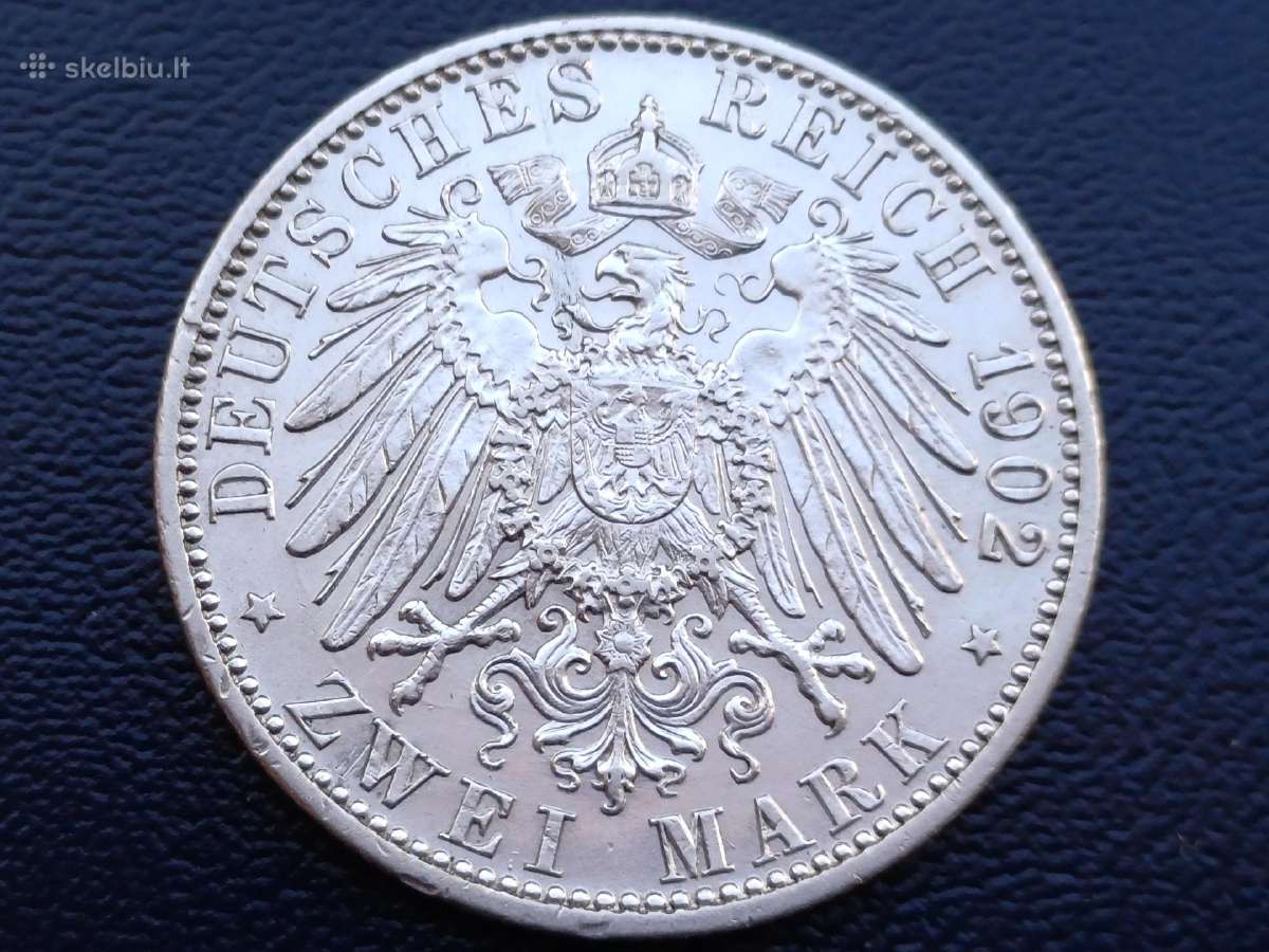 2 markes 1902m. Sidabras 900