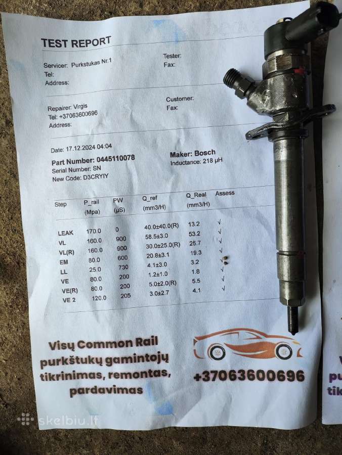 Volvo purkštukai - nuotraukos Nr. 2