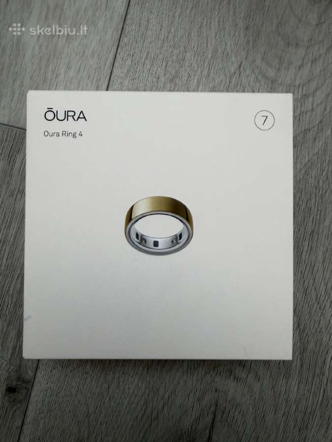 Oura Ring 4, auksinis, 7 dydis
