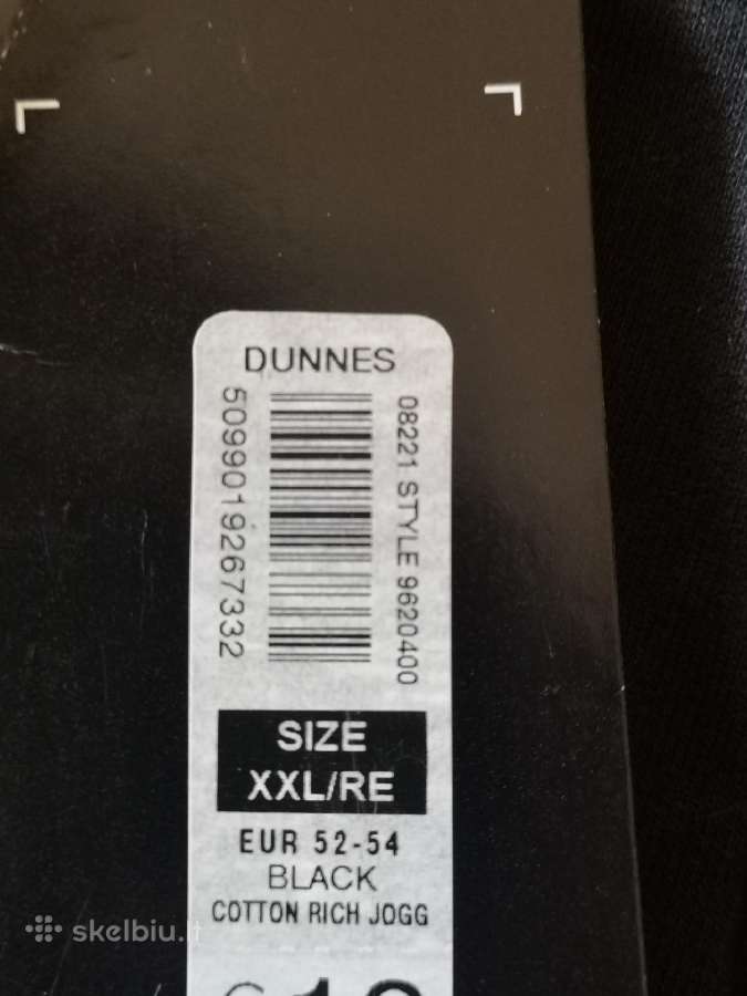 Dunnes naujos juodos tiesios sportinės kelnės - nuotraukos Nr. 6
