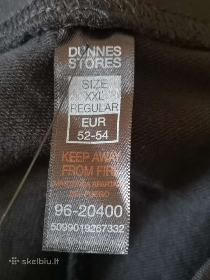 Dunnes naujos juodos tiesios sportinės kelnės - nuotraukos Nr. 8
