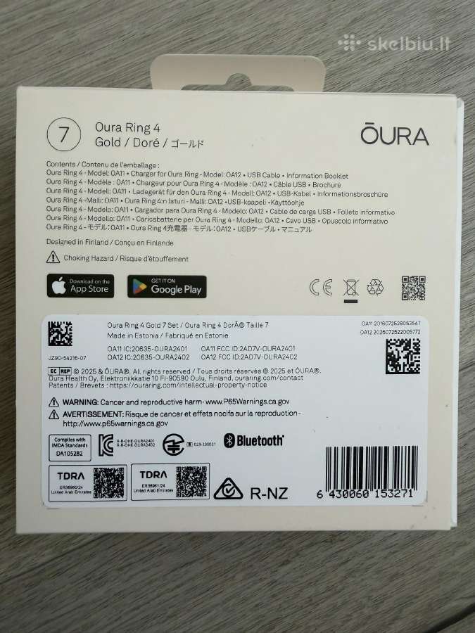 Oura Ring 4, auksinis, 7 dydis - nuotraukos Nr. 3