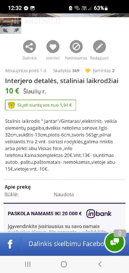Buitis,interjero detalės,laikrodžiai - nuotraukos Nr. 8