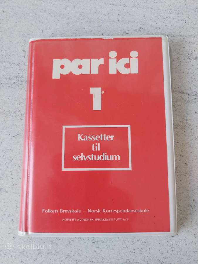 Norvegų kalbos mokymosi audio kasetės 3vnt. dėžutė