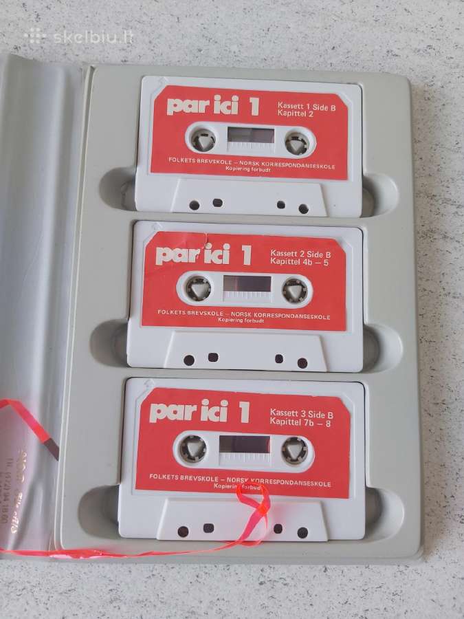 Norvegų kalbos mokymosi audio kasetės 3vnt. dėžutė - nuotraukos Nr. 3