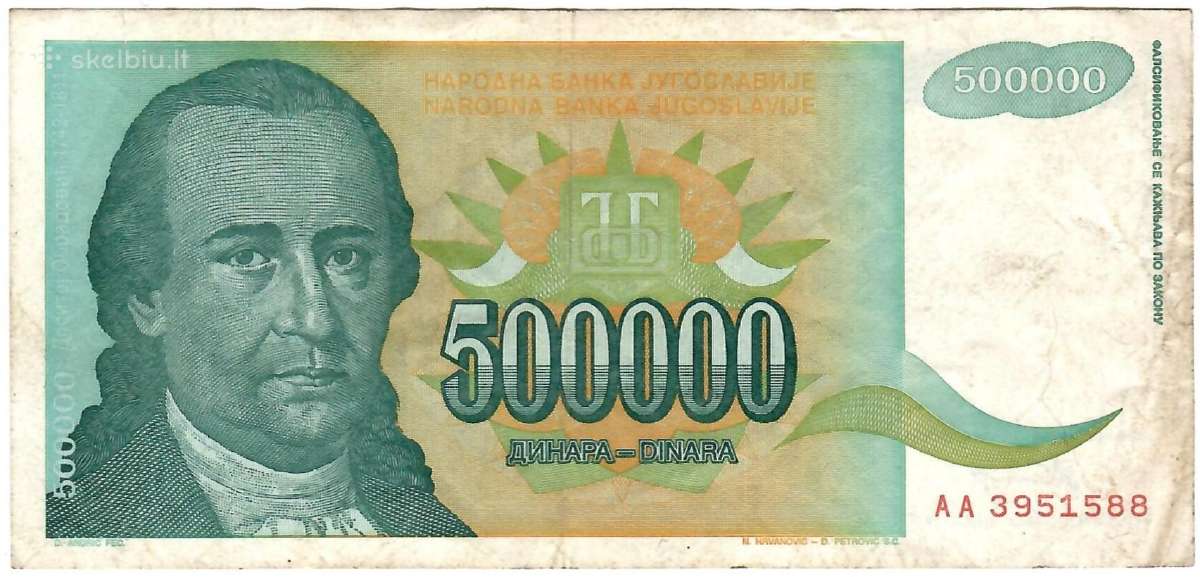 Jugoslavijos banknotai