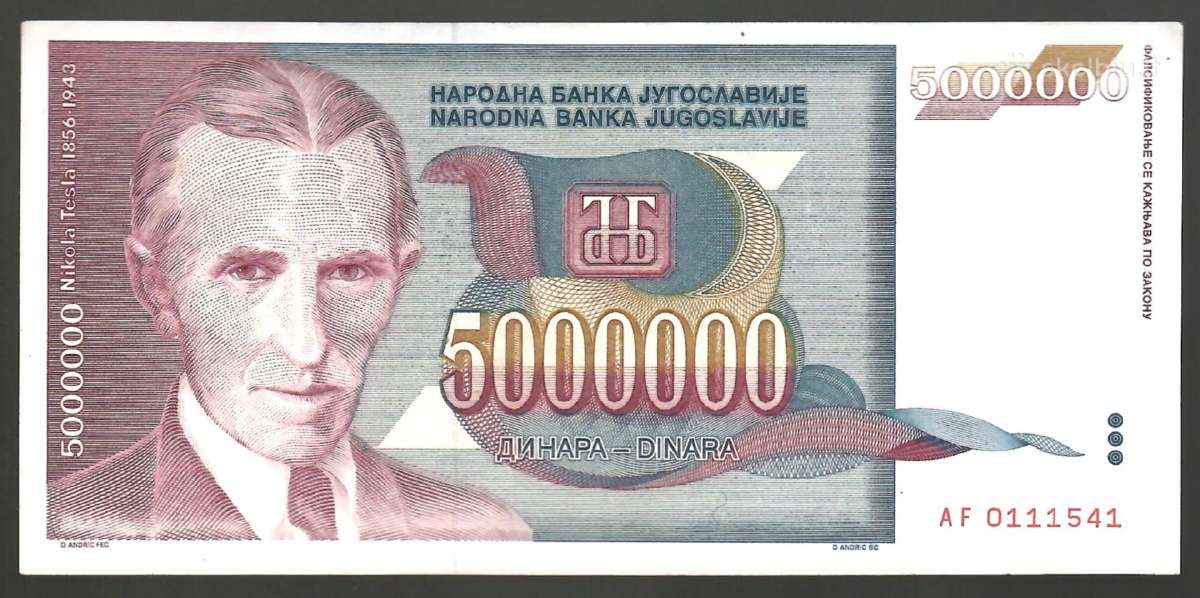 Jugoslavijos banknotai - nuotraukos Nr. 13
