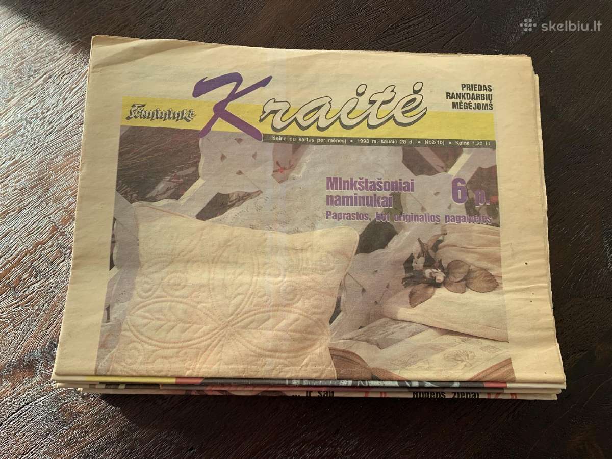 Kraitė rankdarbių laikraštis 23 vnt. 1997-1998m