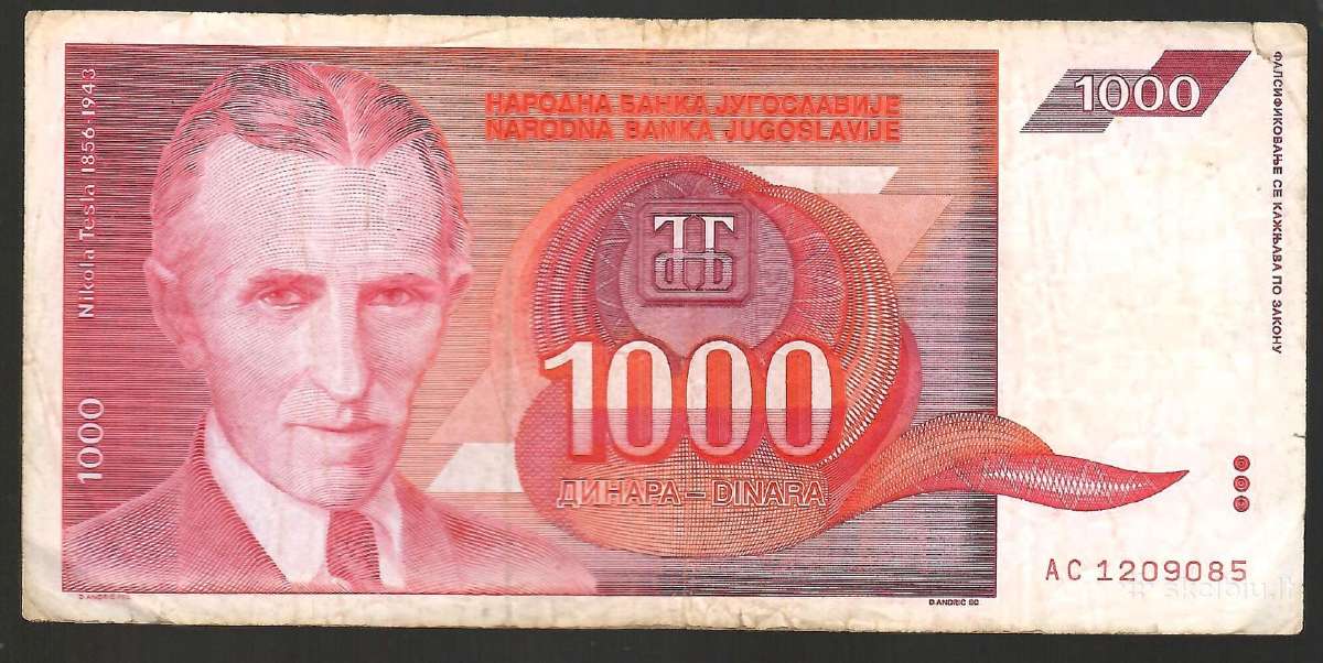 Jugoslavijos banknotai - nuotraukos Nr. 19