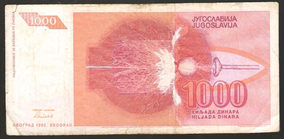 Jugoslavijos banknotai - nuotraukos Nr. 20