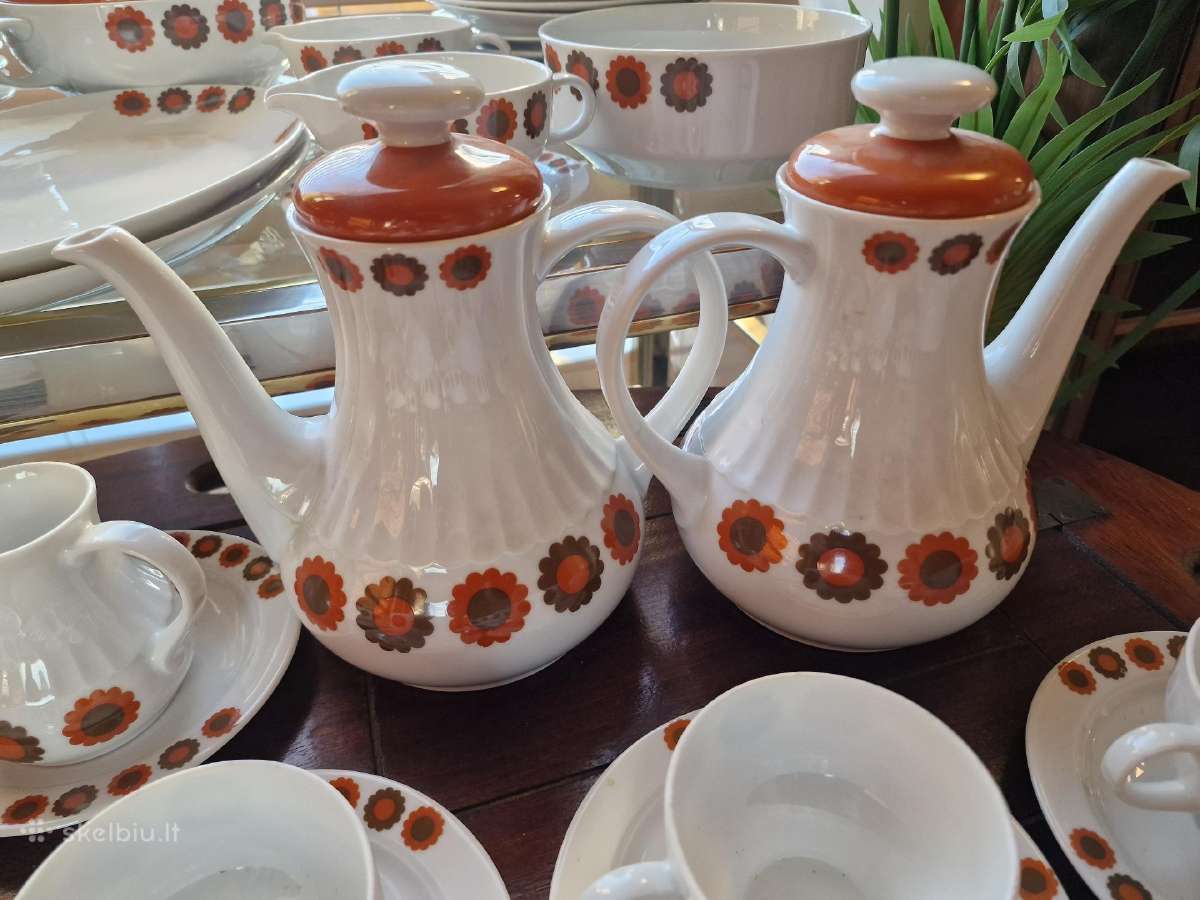 Vintažinis mid century 70 dalių pietų servizas - nuotraukos Nr. 25