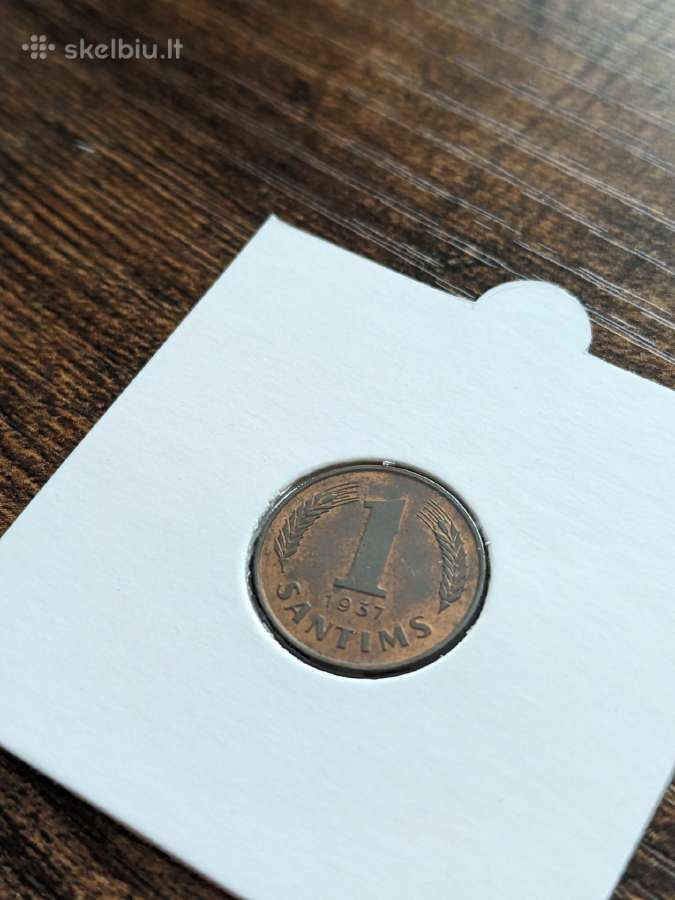 Latvija 1 santimas, 1939