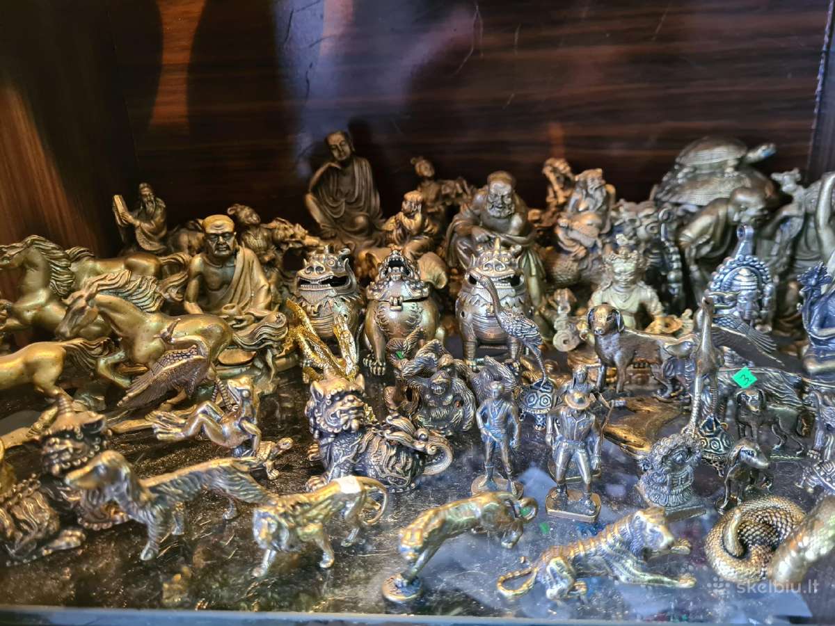 Bronzinės statuleles/natūralus akmenys - nuotraukos Nr. 7