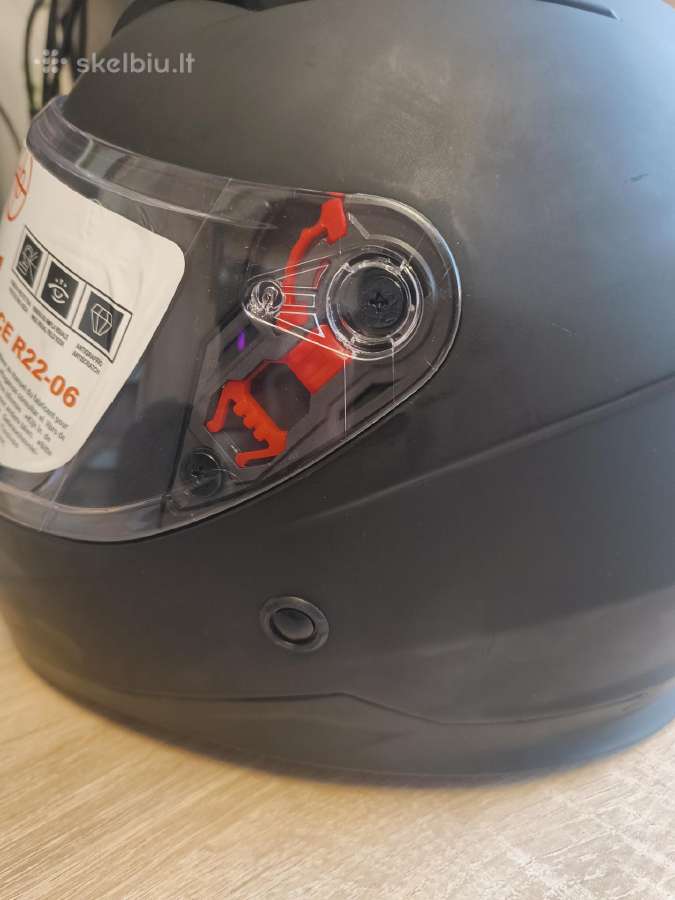 Naujas motociklininko šalmas (51–52 cm) - nuotraukos Nr. 3