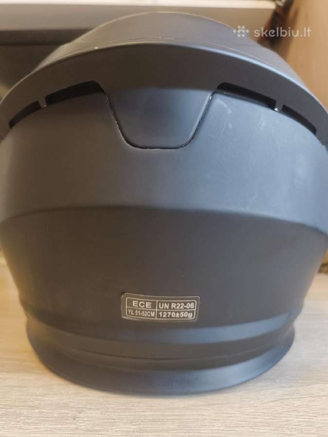 Naujas motociklininko šalmas (51–52 cm) - nuotraukos Nr. 5