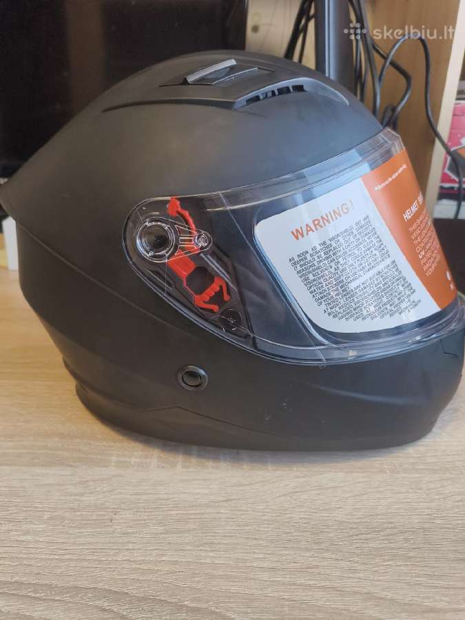 Naujas motociklininko šalmas (51–52 cm) - nuotraukos Nr. 6