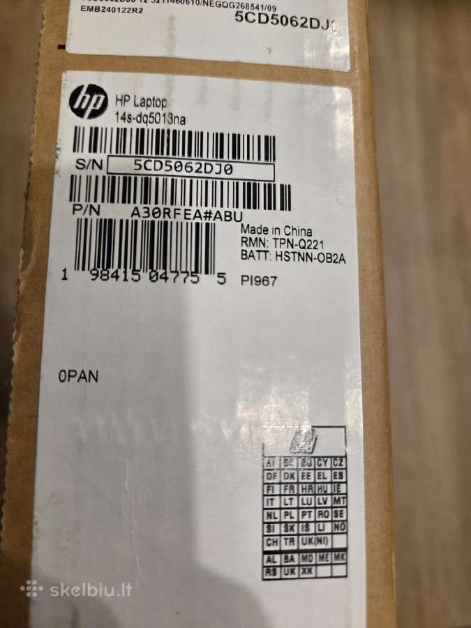 Hp 14s-dq0012na / 14a-nf0002na / 14s-dq5018na - nuotraukos Nr. 17