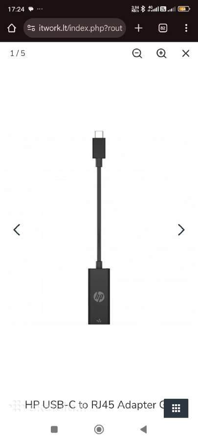 Hp originalus adapteris Type-c į Lan - nuotraukos Nr. 4