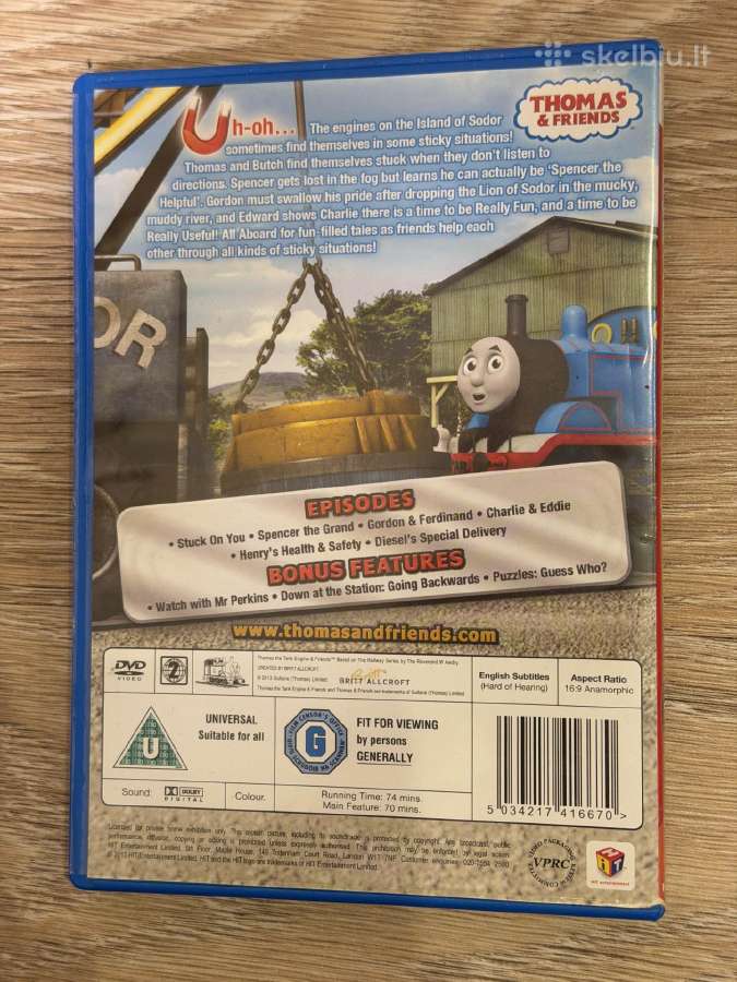 Thomas and Friends Sticky Situations Dvd - nuotraukos Nr. 2