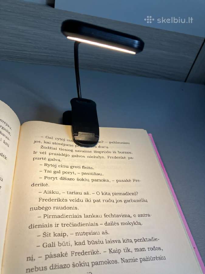 Nauja Juoda prisegama LED lempa skaitymui - nuotraukos Nr. 5