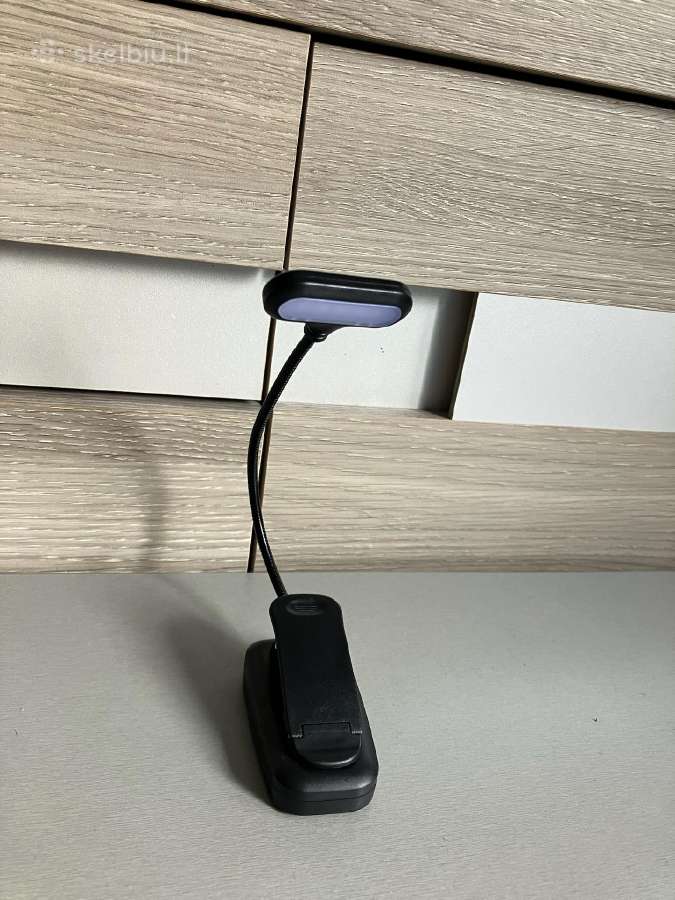 Nauja Juoda prisegama LED lempa skaitymui - nuotraukos Nr. 6