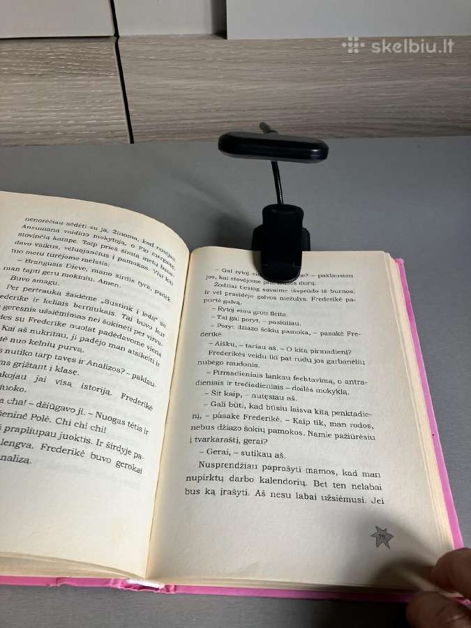 Nauja Juoda prisegama LED lempa skaitymui - nuotraukos Nr. 7