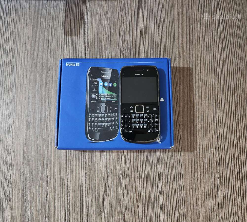 Originali Nokia E6-00 Qwerty Black - 50eur. - nuotraukos Nr. 2