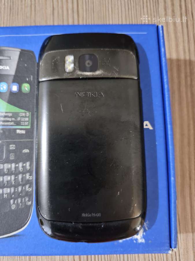 Originali Nokia E6-00 Qwerty Black - 50eur. - nuotraukos Nr. 4