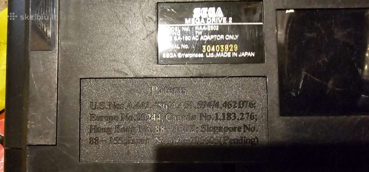 Sega mega drive 2 Made in Japan originali - nuotraukos Nr. 6