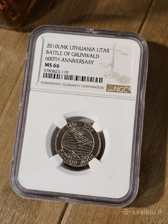 Ngc - 1 litas Žalgirio mūšis 2010 - Ms66