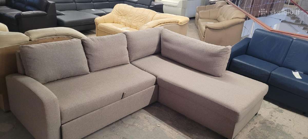 Akcija ! Kampine sofa lova su Daiktadežė kamas