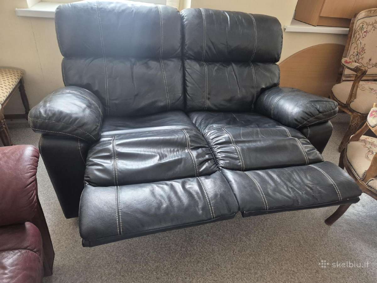 Moderni, odinė reglainer sofa už gerą kainą - nuotraukos Nr. 4