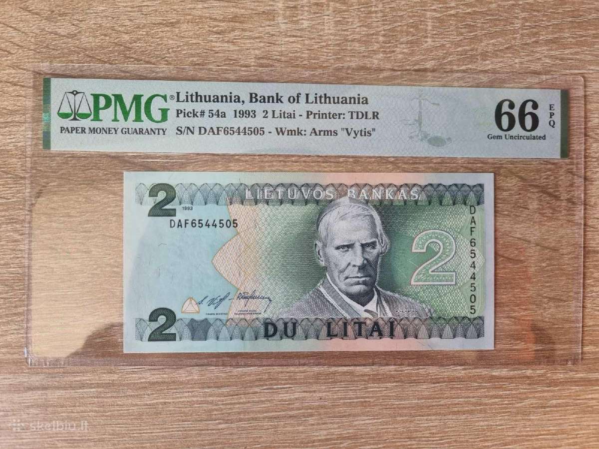 Banknotai 2 Litai ir 10 litų - nuotraukos Nr. 8