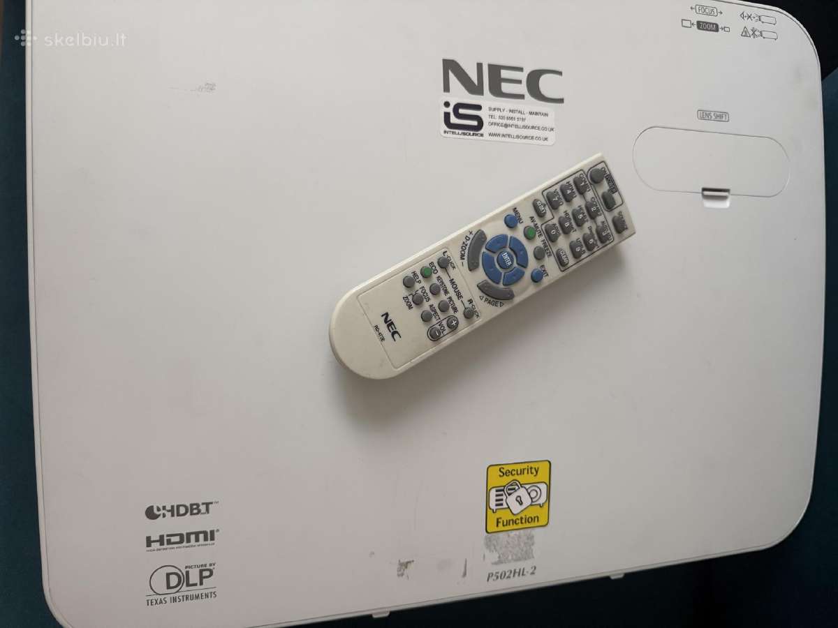 Nec P502hl-2 lazerinis projektorius - nuotraukos Nr. 6